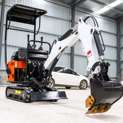 CHANGCHAI Motor 1 Ton Crawler Excavator Mini Digger met 1140 mm spoorgrondslaglengte