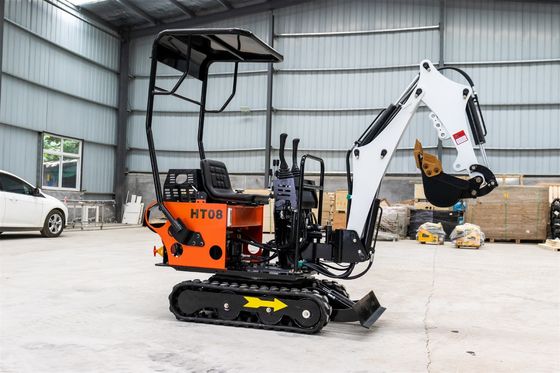 CHANGCHAI Motor 1 Ton Crawler Excavator Mini Digger met 1140 mm spoorgrondslaglengte