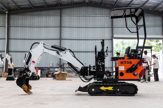 CHANGCHAI Motor 1 Ton Crawler Excavator Mini Digger met 1140 mm spoorgrondslaglengte