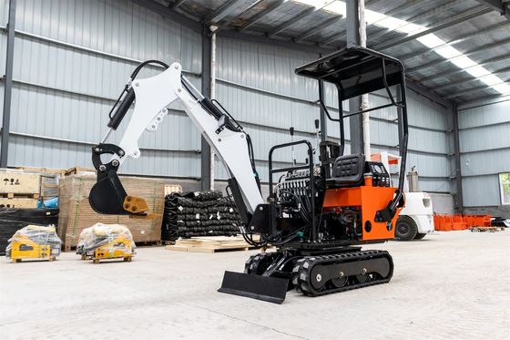 CHANGCHAI Motor 1 Ton Crawler Excavator Mini Digger met 1140 mm spoorgrondslaglengte