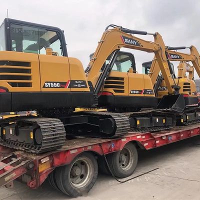 Sany gebruikte graafmachine SY55C Pro met originele motor en 5780 kg machinegewicht