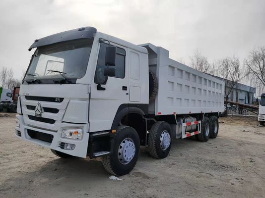 Euro 3 SINO TRUCK 12 Wheeler LHD 50tons Tweedehands 8x4 Gebruikte HOWO Tipper Dump Truck
