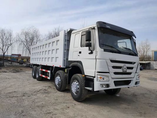 Euro 3 SINO TRUCK 12 Wheeler LHD 50tons Tweedehands 8x4 Gebruikte HOWO Tipper Dump Truck
