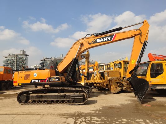Gebruikte SANY 215 graafmachine in goede staat en andere hydraulische cilinder