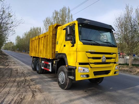 Gebruikte HOWO 6x4 Tipper Truck Dump Truck met 6 cilinders en 126000kg curbgewicht