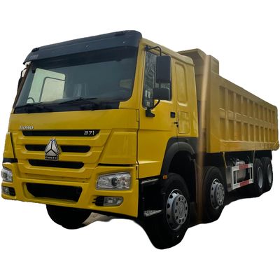 400-500L brandstoftankcapaciteit HOWO 8x4 371 pk Dump Tipper Truck met luchtvering
