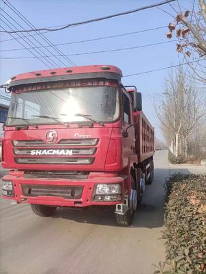 Tweedehands Shacman Gebruikt 8x4 12 Wielen Zware Truck Dump Truck met cruise control