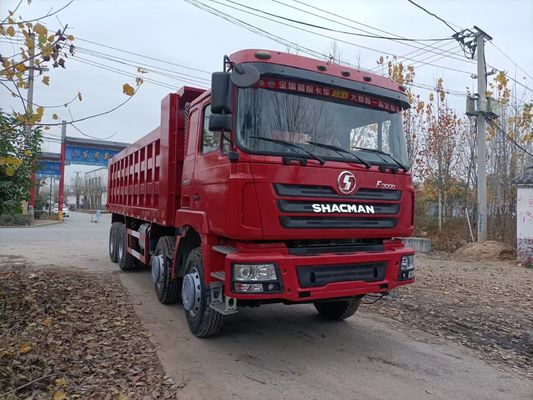 Tweedehands Shacman Gebruikt 8x4 12 Wielen Zware Truck Dump Truck met cruise control