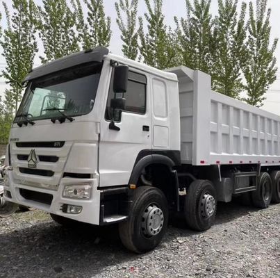 Multimedia-systeem Geen Sinotruk HOWO 371HP Gebruikte dumptrucks 8*4 voor de bouwmijn