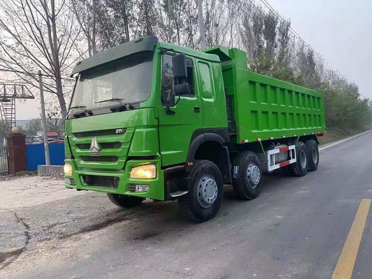 Multimedia-systeem Geen Sinotruk HOWO 371HP Gebruikte dumptrucks 8*4 voor de bouwmijn