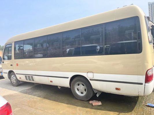 Linksrijden 30 zitplaatsen Toyota Coaster Bus 7005*2040*2785mm Afmetingen betaalbaar