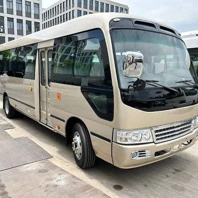 Manuele transmissie type 30 zitplaatsen LHD/RHD Diesel Mini Coaster Bus met luxe ontwerp