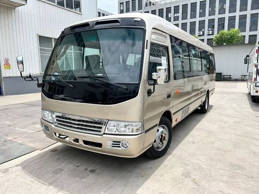 Manuele transmissie type 30 zitplaatsen LHD/RHD Diesel Mini Coaster Bus met luxe ontwerp