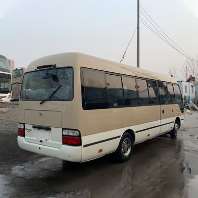 Goedkope gebruikte linksafrijdende Toyota Coaster Bus met optionele airconditioning