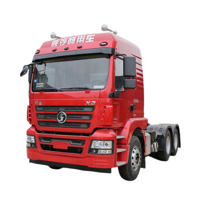 420 pk 6X4 Shacman gebruikte trekker met 12R22.5 banden en EURO 5 emissie standaard