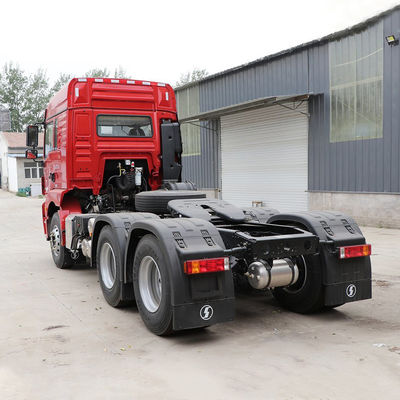 420 pk 6X4 Shacman gebruikte trekker met 12R22.5 banden en EURO 5 emissie standaard