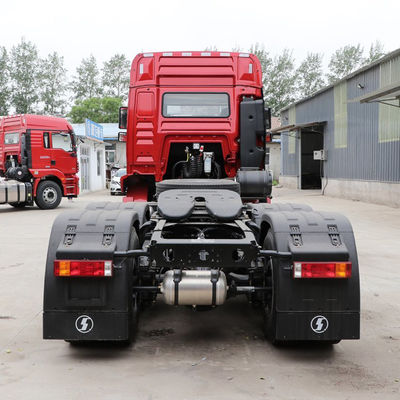 420 pk 6X4 Shacman gebruikte trekker met 12R22.5 banden en EURO 5 emissie standaard